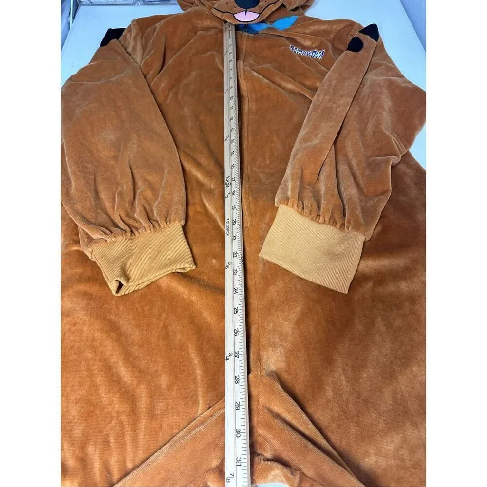 SCOOBY- DOO Spirit Adult Zipper One Piece Plush Costume Union Suit Size L/XL - Picture 9 of 16